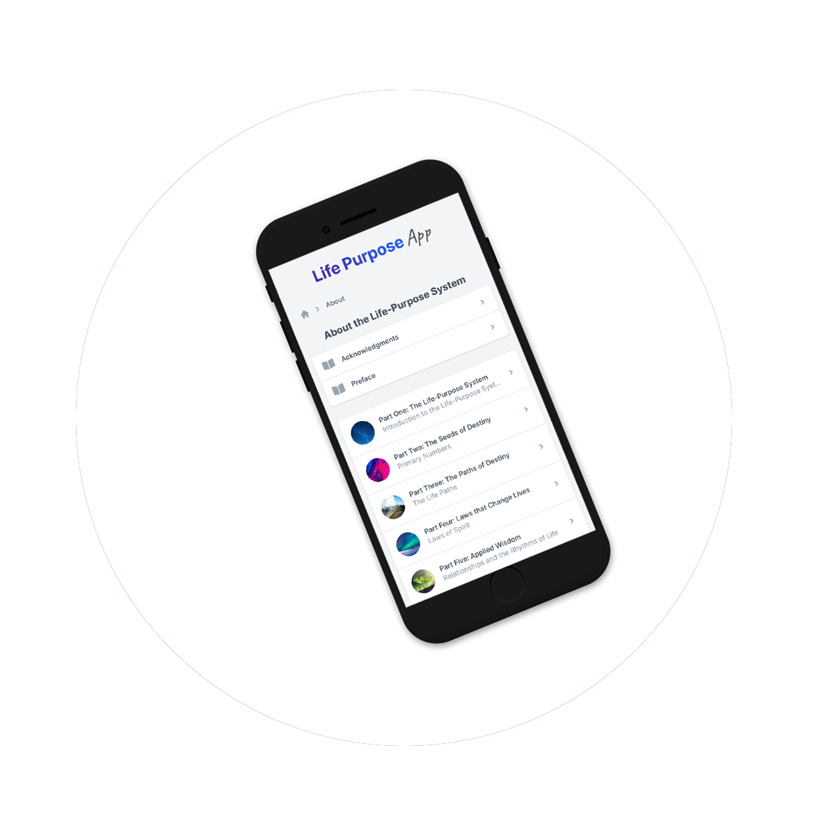 Life Purpose App feature slide